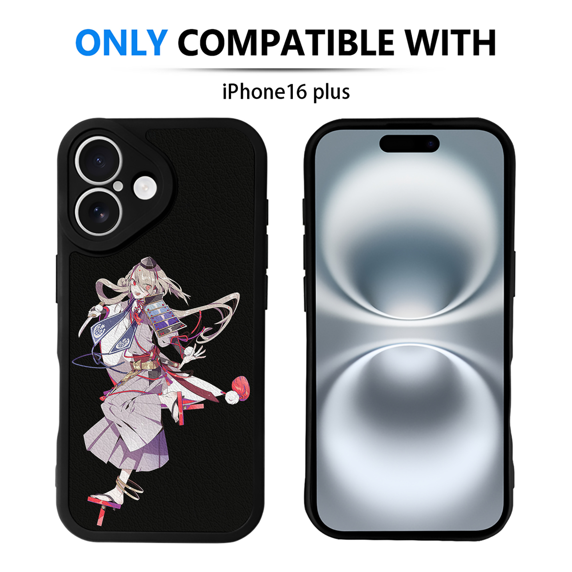 （画像用） 刀剣乱舞 Touken Ranbu 【iPhone 16シリーズ対応】シリコンスマホケース（レザー調） 材質：シリコン